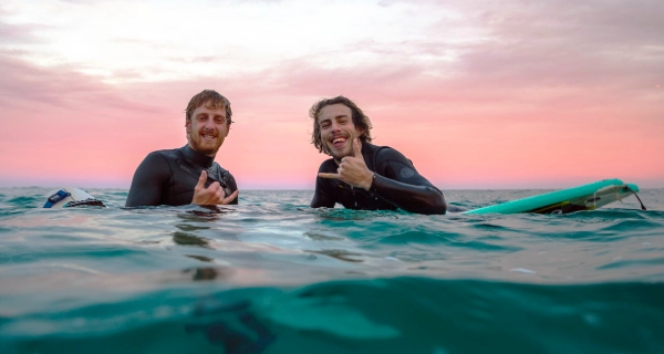 surfing in Lombok