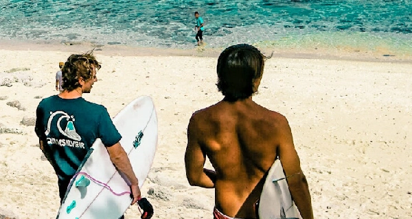 surfing for adventure in Lombok