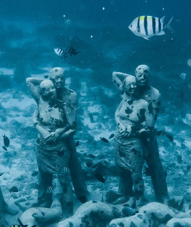 Underwater Statues Lombok