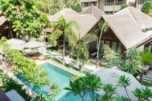 Exterior view of LMBK Surf House Lombok