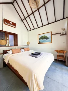 LMBK Surf House Seger Room interior view in Kuta Lombok