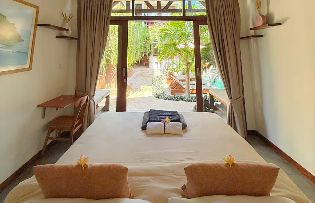 LMBK Surf House Seger Room interior view in Kuta Lombok