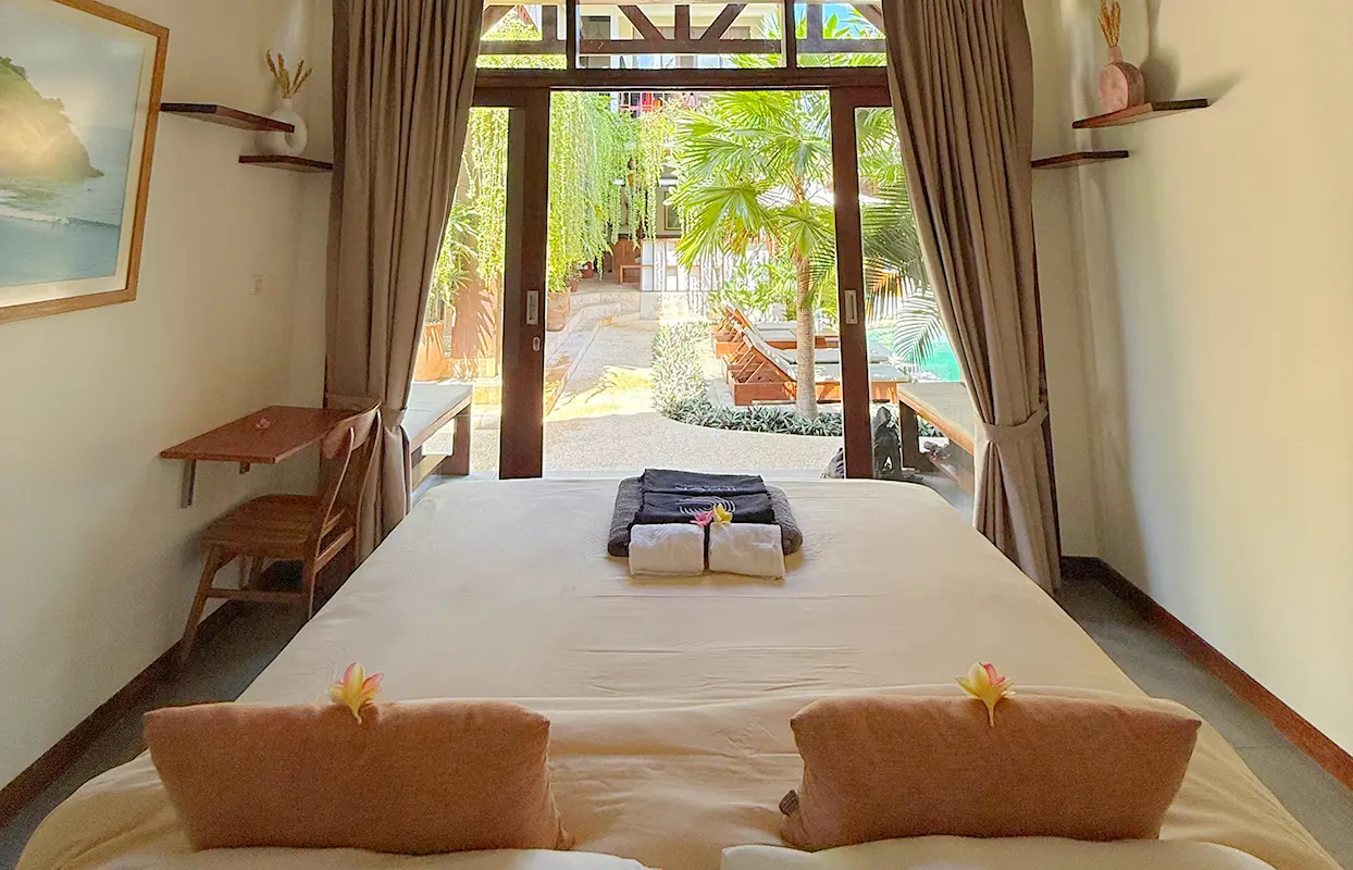 LMBK Surf House Seger Room interior view in Kuta Lombok
