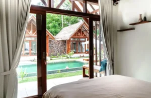 Seger room interior view at LMBK Surf House Lombok